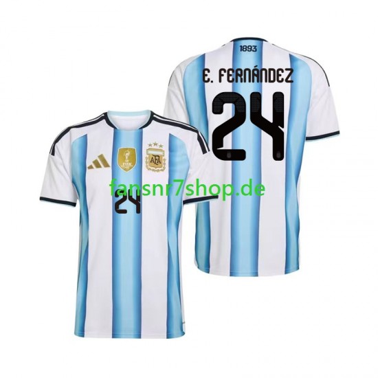 Argentinien fußball trikot WM 2026 Enzo Fernandez 24 Herren Heim Kurzarm