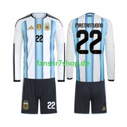 Argentinien fußball trikot WM 2026 Franco Mastantuono 22 Kinder Heim Langarm Argentinien fußball trikot WM 2026 Franco Mastantuono 22 Kinder Heim Langarm