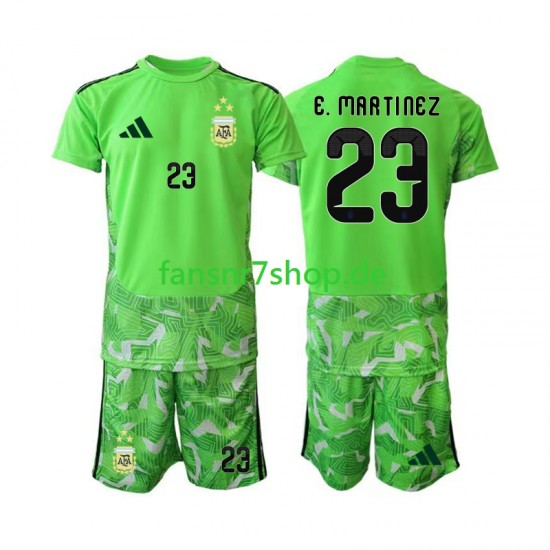 Argentinien fußball trikot WM 2026 Emiliano Martinez 23 Torhüter Kinder Ausweich Kurzarm