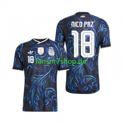 Argentinien fußball trikot WM 2026 Nico Paz 18 Herren Auswärts Kurzarm