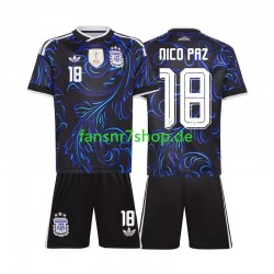 Argentinien fußball trikot WM 2026 Nico Paz 18 Kinder Auswärts Kurzarm