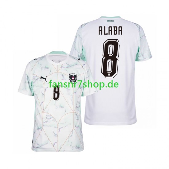 Österreich fußball trikot WM 2026 David Alaba 8 Herren Auswärts Kurzarm Österreich fußball trikot WM 2026 David Alaba 8 Herren Auswärts Kurzarm