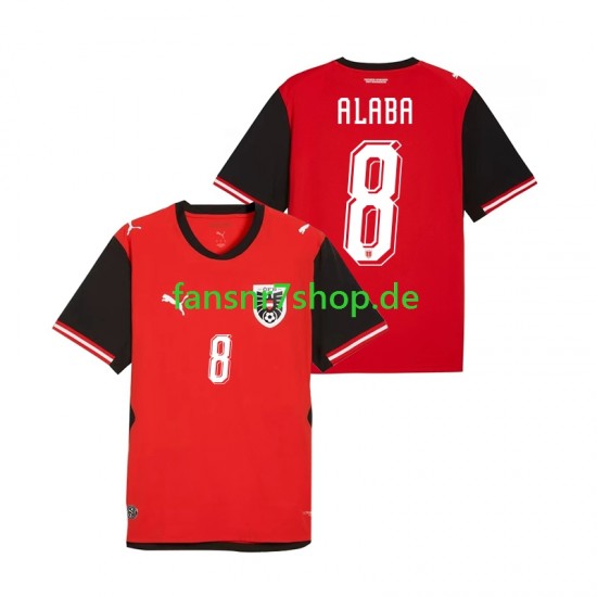 Österreich fußball trikot WM 2026 David Alaba 8 Herren Heim Kurzarm