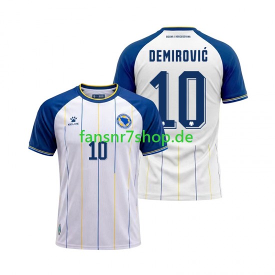 Bosnien und Herzegowina fußball trikot WM 2026 Ermedin Demirovic 10 Herren Auswärts Kurzarm