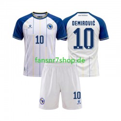 Bosnien und Herzegowina fußball trikot WM 2026 Ermedin Demirovic 10 Kinder Auswärts Kurzarm Bosnien und Herzegowina fußball trikot WM 2026 Ermedin Demirovic 10 Kinder Auswärts Kurzarm