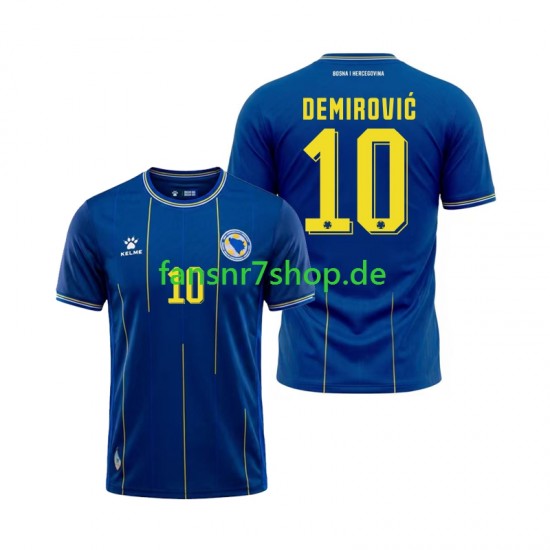 Bosnien und Herzegowina fußball trikot WM 2026 Ermedin Demirovic 10 Herren Heim Kurzarm