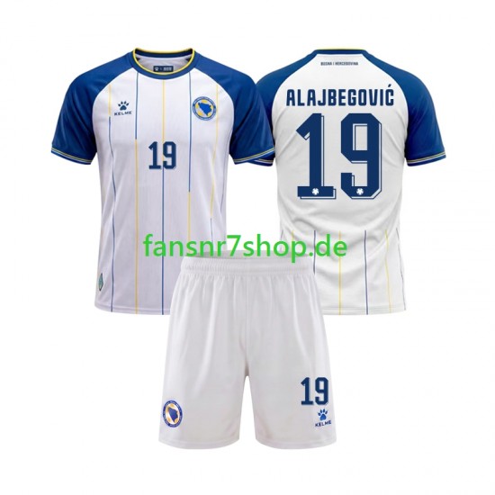 Bosnien und Herzegowina fußball trikot WM 2026 Kerim Alajbegovic 19 Kinder Auswärts Kurzarm