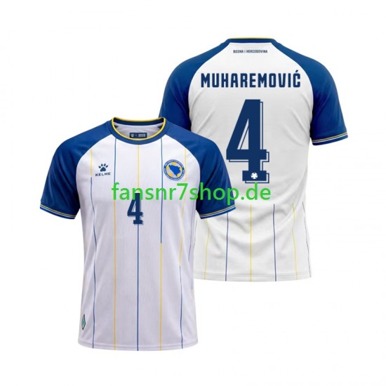Bosnien und Herzegowina fußball trikot WM 2026 Tarik Muharemovic 4 Herren Auswärts Kurzarm