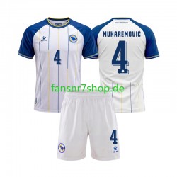 Bosnien und Herzegowina fußball trikot WM 2026 Tarik Muharemovic 4 Kinder Auswärts Kurzarm Bosnien und Herzegowina fußball trikot WM 2026 Tarik Muharemovic 4 Kinder Auswärts Kurzarm