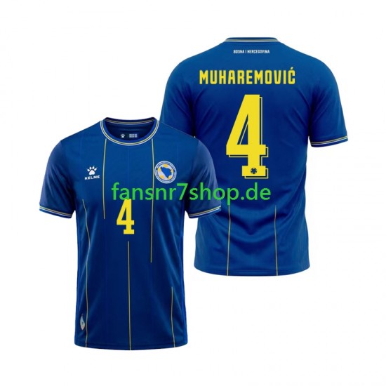 Bosnien und Herzegowina fußball trikot WM 2026 Tarik Muharemovic 4 Herren Heim Kurzarm