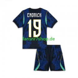 Brasilien fußball trikot WM 2026 Endrick 19 Kinder Auswärts Kurzarm