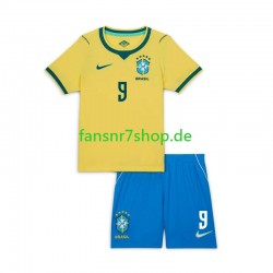 Brasilien fußball trikot WM 2026 Matheus Cunha 9 Chidlren Heim Kurzarm