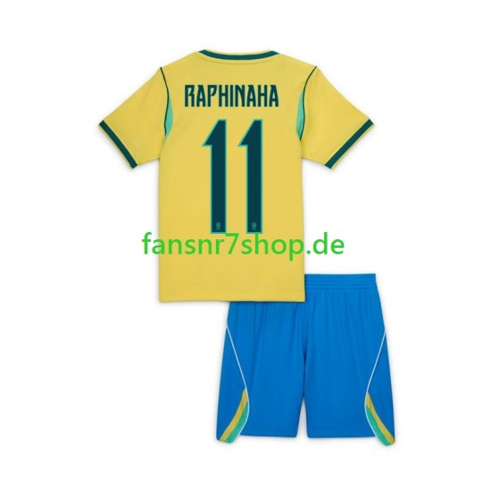 Brasilien fußball trikot WM 2026 Raphinha 11 Kinder Heim Kurzarm Brasilien fußball trikot WM 2026 Raphinha 11 Kinder Heim Kurzarm