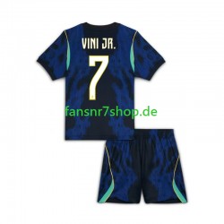 Brasilien fußball trikot WM 2026 Vinicius Junior 7 Kinder Auswärts Kurzarm