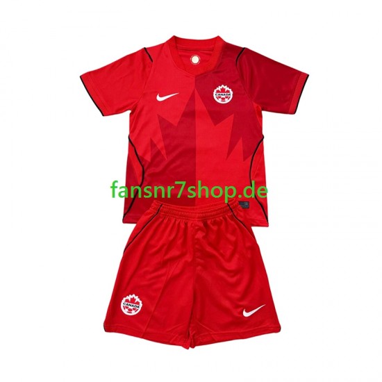 Kanada fußball trikot WM 2026 Kinder Heim Kurzarm