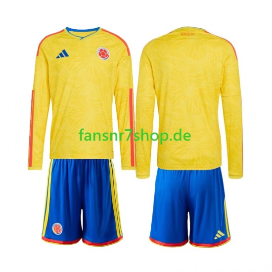 Kolumbien fußball trikot WM 2026 Kinder Heim Langarm
