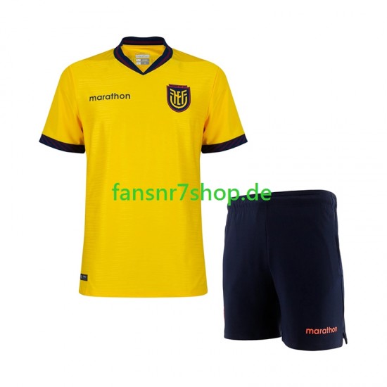 Ecuador fußball trikot WM 2026 Kinder Heim Kurzarm