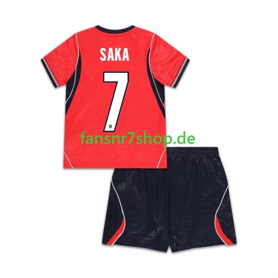 England fußball trikot WM 2026 Bukayo Saka 7 Kinder Auswärts Kurzarm