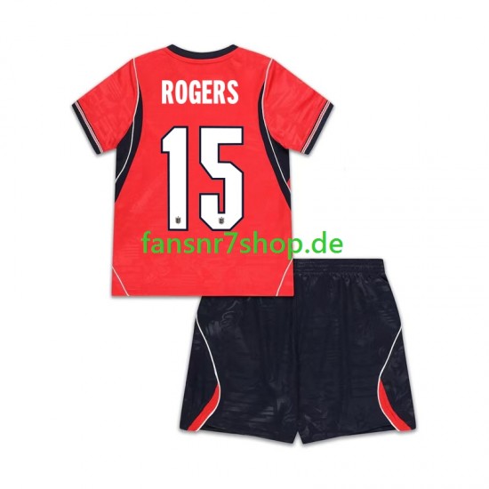 England fußball trikot WM 2026 Morgan Rogers 15 Kinder Auswärts Kurzarm