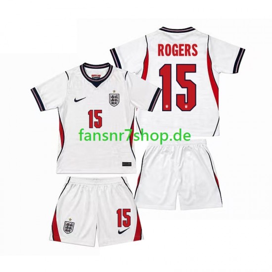 England fußball trikot WM 2026 Morgan Rogers 15 Kinder Heim Kurzarm