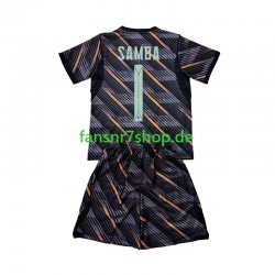 Frankreich fußball trikot WM 2026 Brice Samba 1 Torhüter Kinder Heim Kurzarm