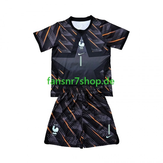 Frankreich fußball trikot WM 2026 Brice Samba 1 Torhüter Kinder Heim Kurzarm