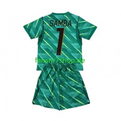 Frankreich fußball trikot WM 2026 Brice Samba 1 Torhüter Kinder Ausweich Kurzarm