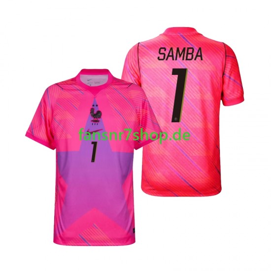 Frankreich fußball trikot WM 2026 Brice Samba 1 Torhüter Herren Auswärts Kurzarm