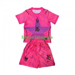 Frankreich fußball trikot WM 2026 Mike Maignan 16 Torhüter Kinder Auswärts Kurzarm