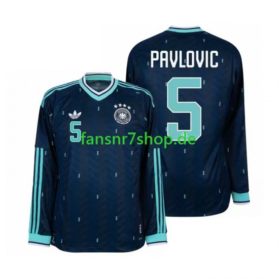 Deutschland fußball trikot WM 2026 Aleksandar Pavlovic 5 Herren Auswärts Langarm