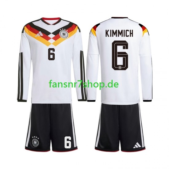 Deutschland fußball trikot WM 2026 Joshua Kimmich 6 Kinder Heim Langarm