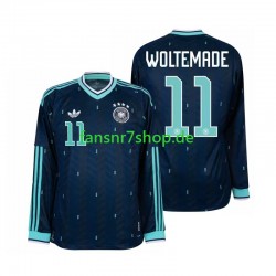 Deutschland fußball trikot WM 2026 Nick Woltemade 11 Herren Auswärts Langarm Deutschland fußball trikot WM 2026 Nick Woltemade 11 Herren Auswärts Langarm