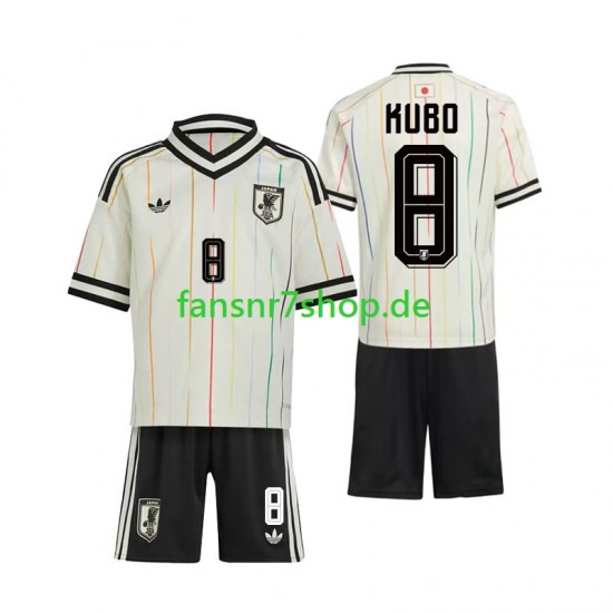 Japan fußball trikot WM 2026 Kubo 8 Kinder Auswärts Kurzarm