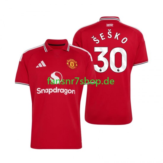 Manchester United fußball trikot Benjamin Sesko 30 Herren Heim 2026-2027 Kurzarm