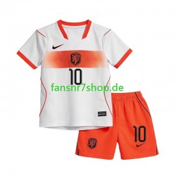 Niederlande fußball trikot WM 2026 Memphis Depay 10 Kinder Auswärts Kurzarm