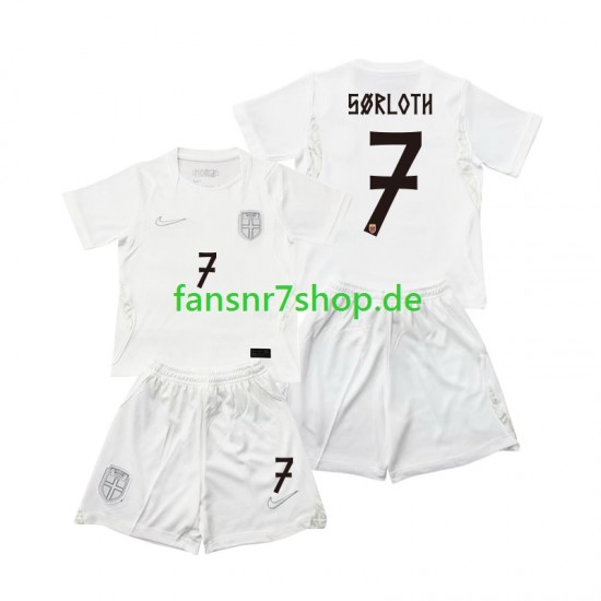 Norwegen fußball trikot WM 2026 Alexander Sorloth 7 Kinder Ausweich Kurzarm