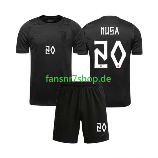 Norwegen fußball trikot WM 2026 Antonio NUSA 20 Kinder Auswärts Kurzarm