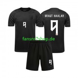 Norwegen fußball trikot WM 2026 Braut Haaland 9 Kinder Auswärts Kurzarm