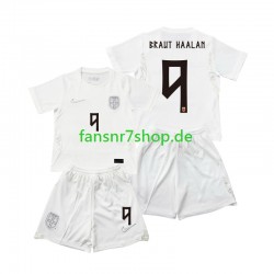 Norwegen fußball trikot WM 2026 Braut Haaland 9 Kinder Ausweich Kurzarm