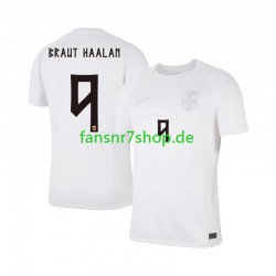 Norwegen fußball trikot WM 2026 Braut Haaland 9 Herren Ausweich Kurzarm
