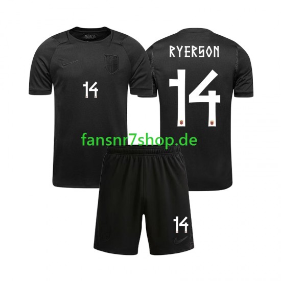 Norwegen fußball trikot WM 2026 Julian Ryerson 14 Kinder Auswärts Kurzarm