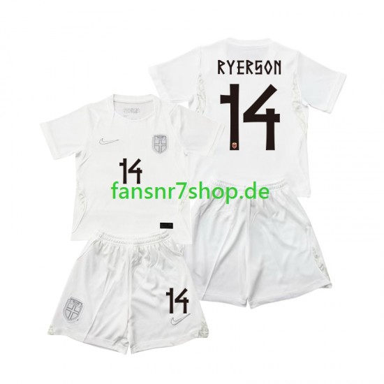 Norwegen fußball trikot WM 2026 Julian Ryerson 14 Kinder Ausweich Kurzarm