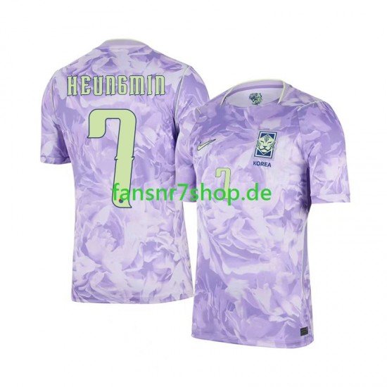 Südkorea fußball trikot WM 2026 Son Heung-min 7 Herren Auswärts Kurzarm