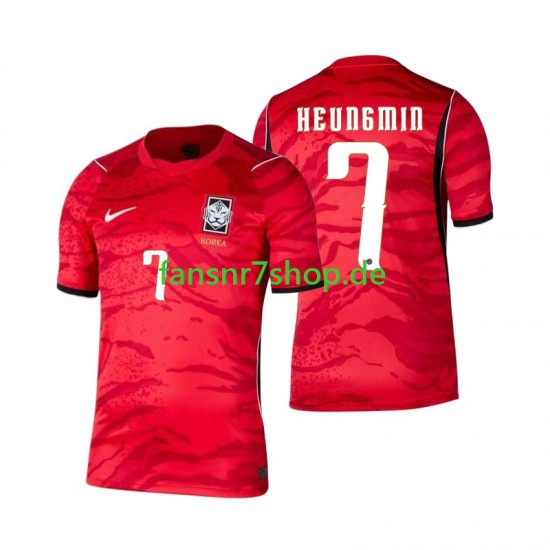 Südkorea fußball trikot WM 2026 Son Heung-min 7 Herren Heim Kurzarm