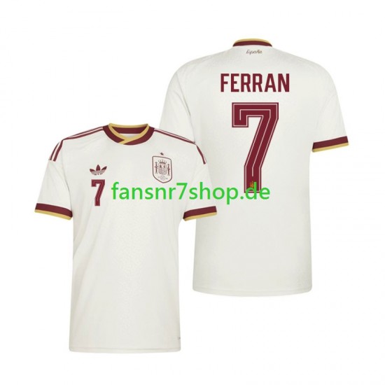Spanien fußball trikot WM 2026 Ferran Torres 7 Herren Auswärts Kurzarm