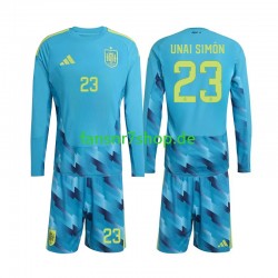 Spanien fußball trikot WM 2026 Unai Simon 23 Torhüter Kinder Heim Langarm