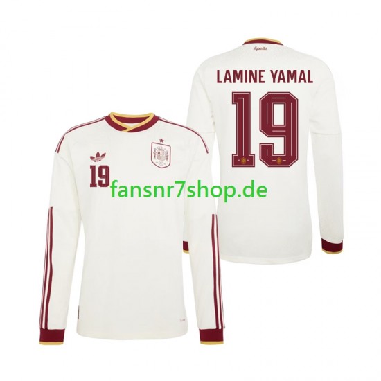 Spanien fußball trikot WM 2026 Lamine Yamal 19 Herren Auswärts Langarm