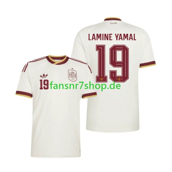 Spanien fußball trikot WM 2026 Lamine Yamal 19 Herren Auswärts Kurzarm