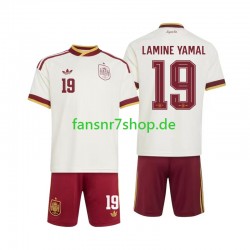 Spanien fußball trikot WM 2026 Lamine Yamal 19 Kinder Auswärts Kurzarm Spanien fußball trikot WM 2026 Lamine Yamal 19 Kinder Auswärts Kurzarm