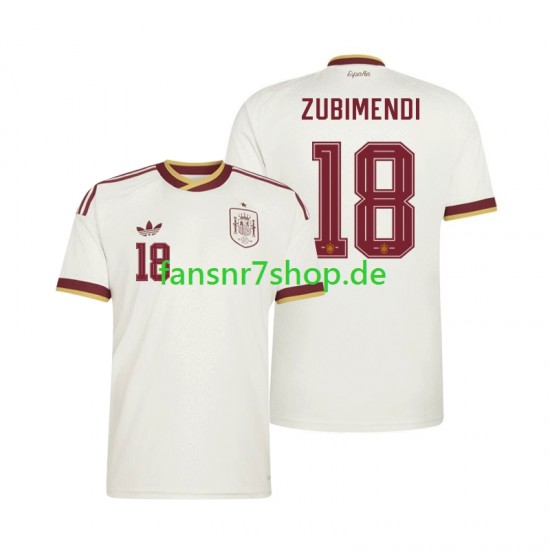 Spanien fußball trikot WM 2026 Martin Zubimendi 18 Herren Auswärts Kurzarm